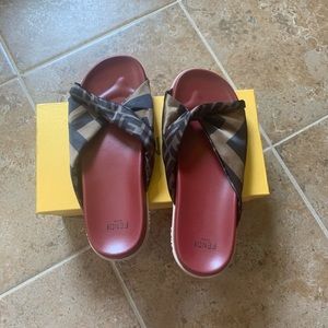 fendi twist sandals